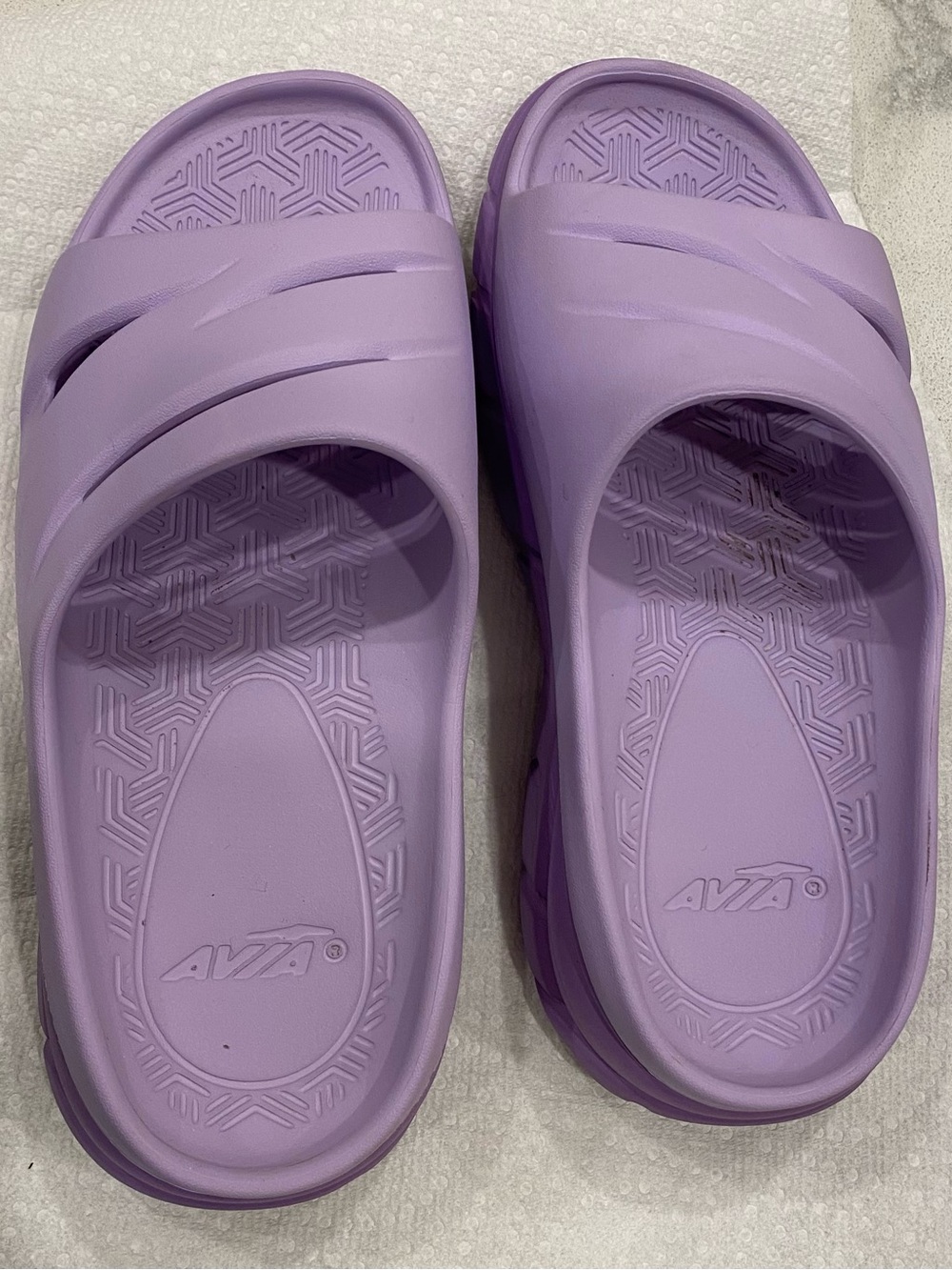 Avia Women's Lilac Slide Sandals - Slip-On Comfort-Women’s Size 8